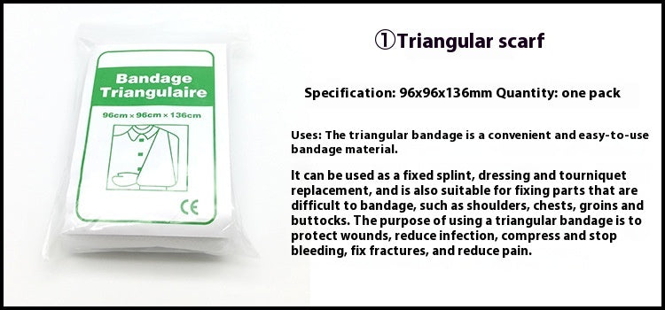 13-in-1 Emergency Survival First AI Kit - Outdoor Camping Gear, Portable Travel Medical Bag for Home, Car, Hiking and Wound Care