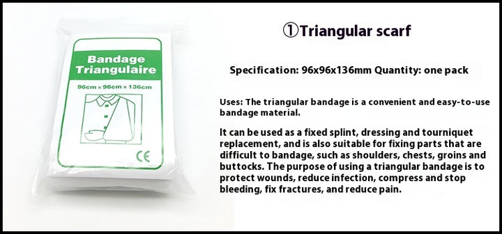 13-in-1 Emergency Survival First AI Kit - Outdoor Camping Gear, Portable Travel Medical Bag for Home, Car, Hiking and Wound Care