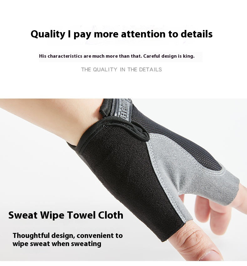 Breathable Half Finger Cycling Gloves for Men and Women