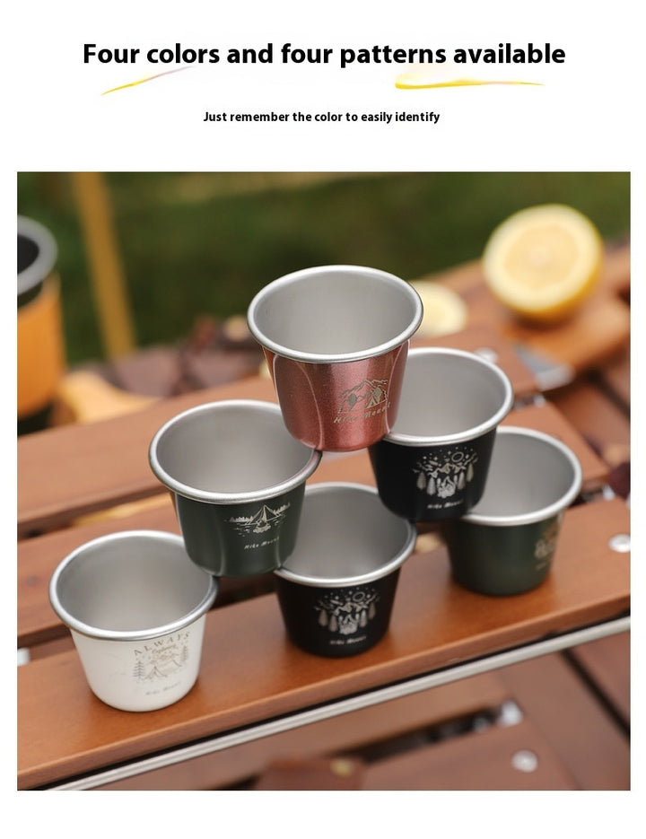 350 ML Stainless Steel Camping Mug - Portable Coffee Mug for Outdoor, Beer, Tea, Travel and Hiking