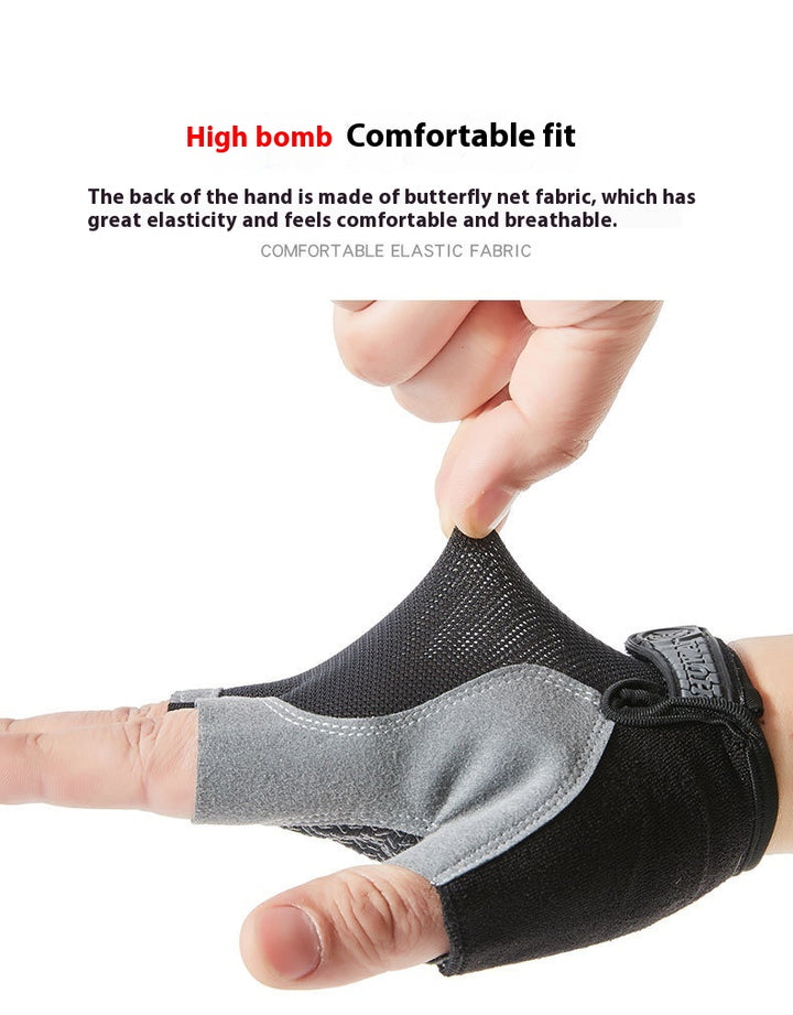 Breathable Half Finger Cycling Gloves for Men and Women