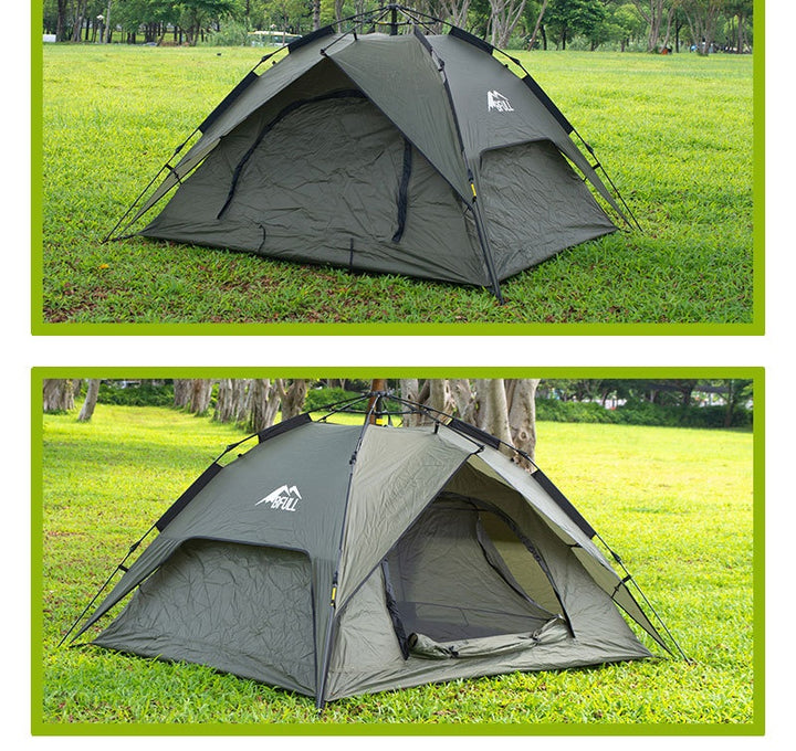 Automatic Pop-up Camping Tent for 3-4 People - Portable Folding Waterproof Outdoor Tent for Family Travel, Hiking and Adventure