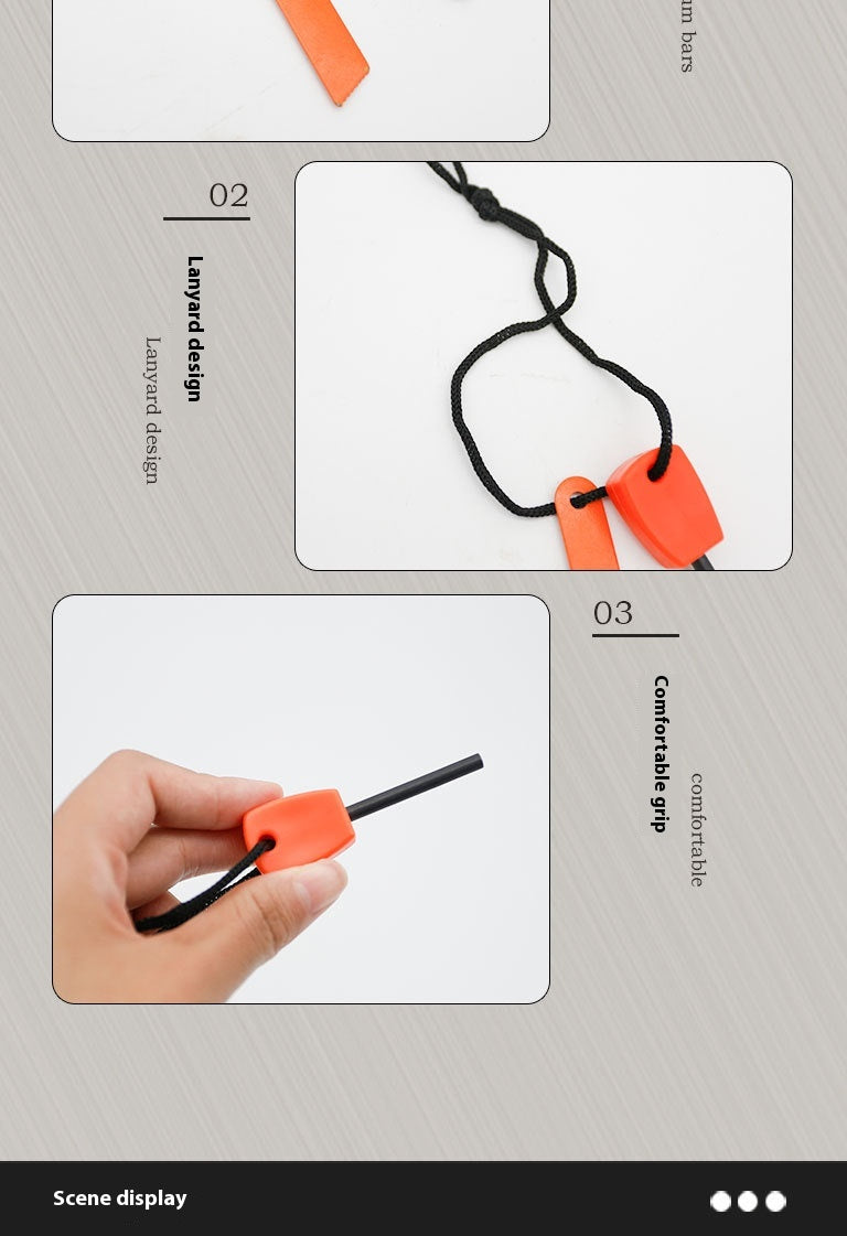 Mini Solid Magnesium Iron Tinder Stick - Waterproof Magnesium Flint Stick for Camping, Survival, Hiking, Outdoor Emergency Gear