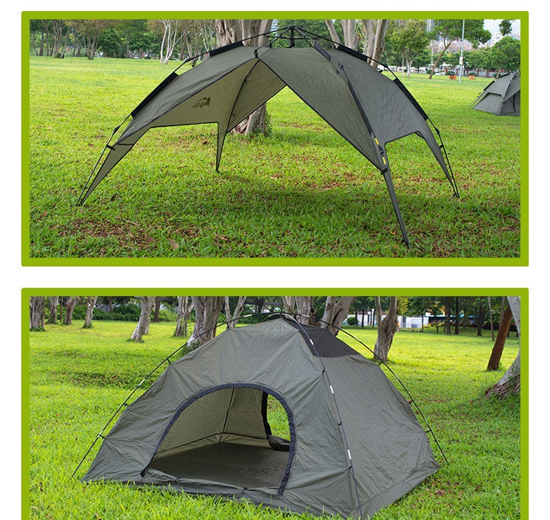 Automatic Pop-up Camping Tent for 3-4 People - Portable Folding Waterproof Outdoor Tent for Family Travel, Hiking and Adventure