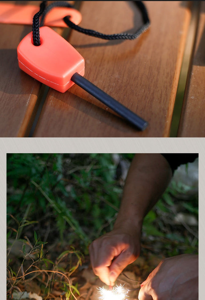 Mini Solid Magnesium Iron Tinder Stick - Waterproof Magnesium Flint Stick for Camping, Survival, Hiking, Outdoor Emergency Gear