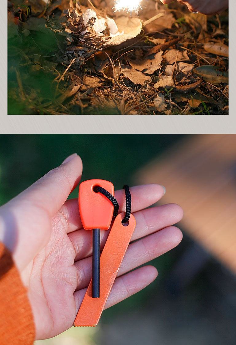 Mini Solid Magnesium Iron Tinder Stick - Waterproof Magnesium Flint Stick for Camping, Survival, Hiking, Outdoor Emergency Gear