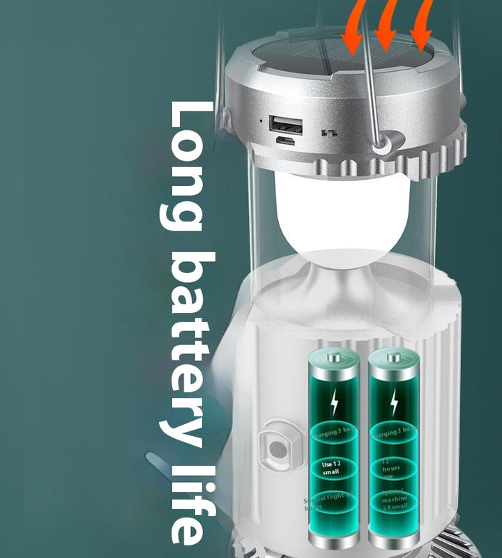 Versatile outdoor solar camping light