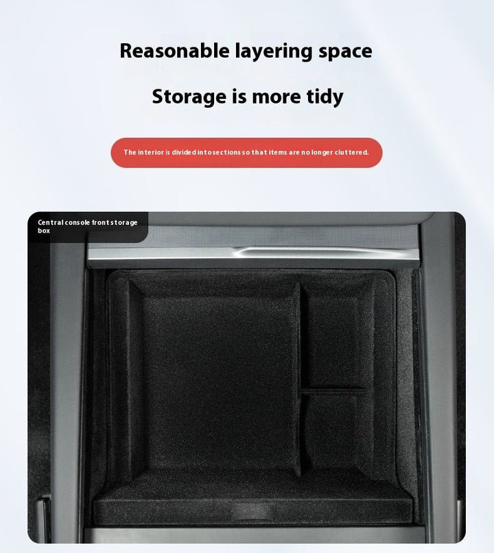 For 2024 and later upgraded Tesla Model 3/Y center console storage tray armrest box - custom interior accessories, suitable for 2024 and later - Modxgear