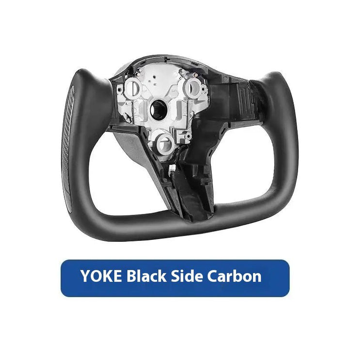 Original Custom Carbon Fiber Material, Custom Tesla Yoke Wheel for Model S、X、3、Y - Modxgear