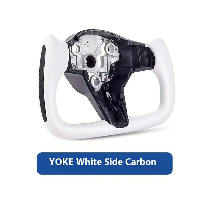 Original Custom Carbon Fiber Material, Custom Tesla Yoke Wheel for Model S、X、3、Y - Modxgear