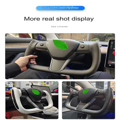 Original Custom Carbon Fiber Material, Custom Tesla Yoke Wheel for Model S、X、3、Y - Modxgear