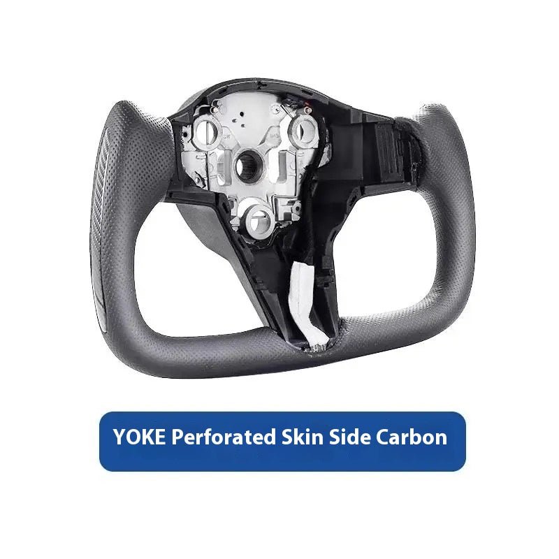 Original Custom Carbon Fiber Material, Custom Tesla Yoke Wheel for Model S、X、3、Y - Modxgear