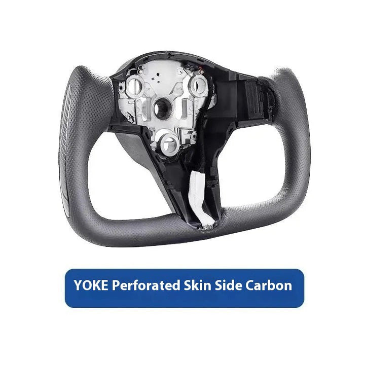 Original Custom Carbon Fiber Material, Custom Tesla Yoke Wheel for Model S、X、3、Y - Modxgear