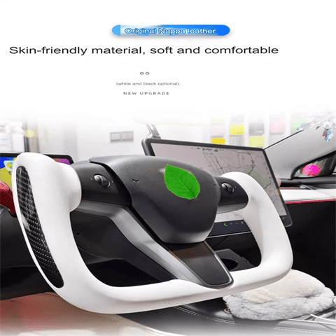 Original Custom Carbon Fiber Material, Custom Tesla Yoke Wheel for Model S、X、3、Y - Modxgear