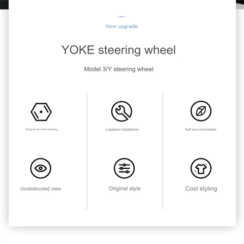 Original Custom Carbon Fiber Material, Custom Tesla Yoke Wheel for Model S、X、3、Y - Modxgear