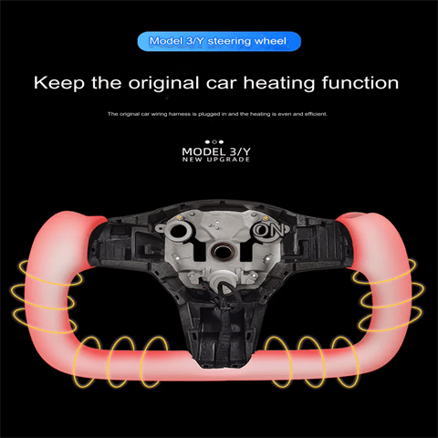 Original Custom Carbon Fiber Material, Custom Tesla Yoke Wheel for Model S、X、3、Y - Modxgear