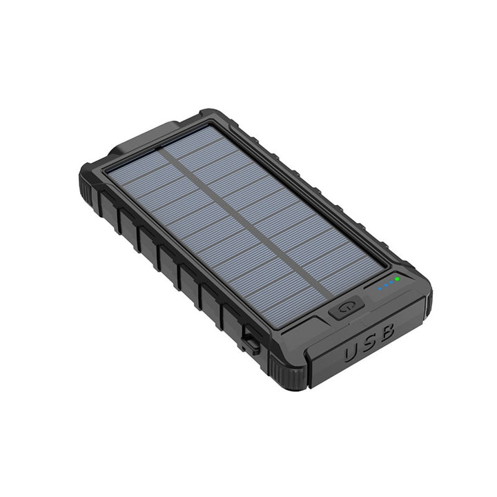 20000 m Ah Solar Power Bank with Compass – Outdoor Waterproof Portable Charger, Shockproof Dual USB, High Capacity Solar Power Bank for Camping, Hiking, Traveling