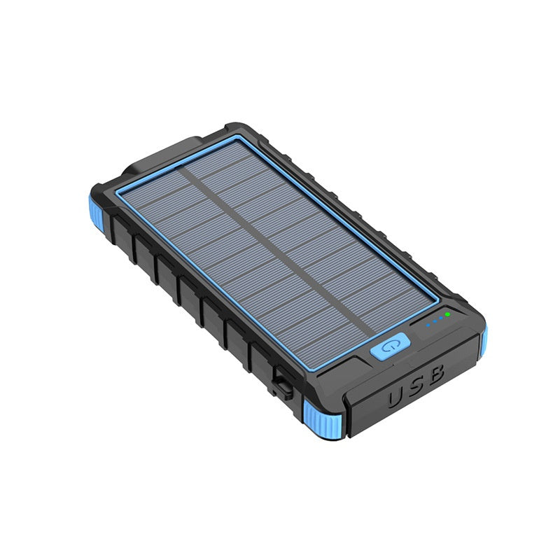 20000 m Ah Solar Power Bank with Compass – Outdoor Waterproof Portable Charger, Shockproof Dual USB, High Capacity Solar Power Bank for Camping, Hiking, Traveling