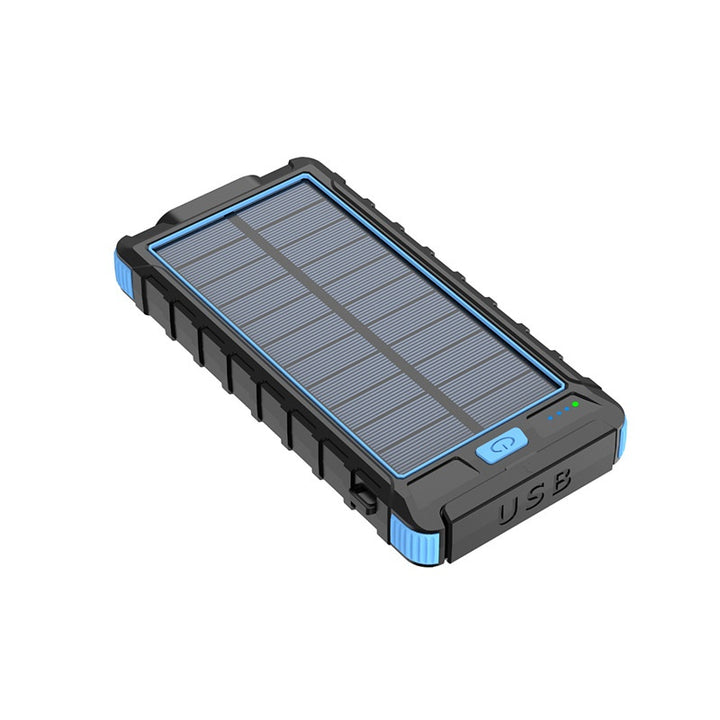 20000 m Ah Solar Power Bank with Compass – Outdoor Waterproof Portable Charger, Shockproof Dual USB, High Capacity Solar Power Bank for Camping, Hiking, Traveling