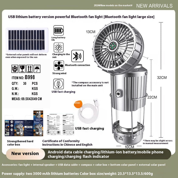 Versatile outdoor solar camping light