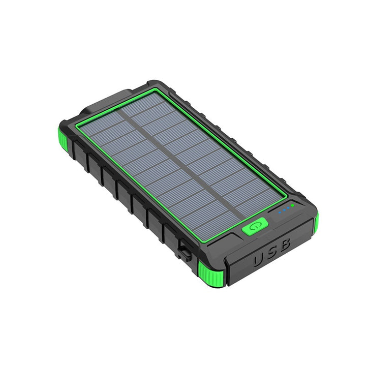 20000 m Ah Solar Power Bank with Compass – Outdoor Waterproof Portable Charger, Shockproof Dual USB, High Capacity Solar Power Bank for Camping, Hiking, Traveling