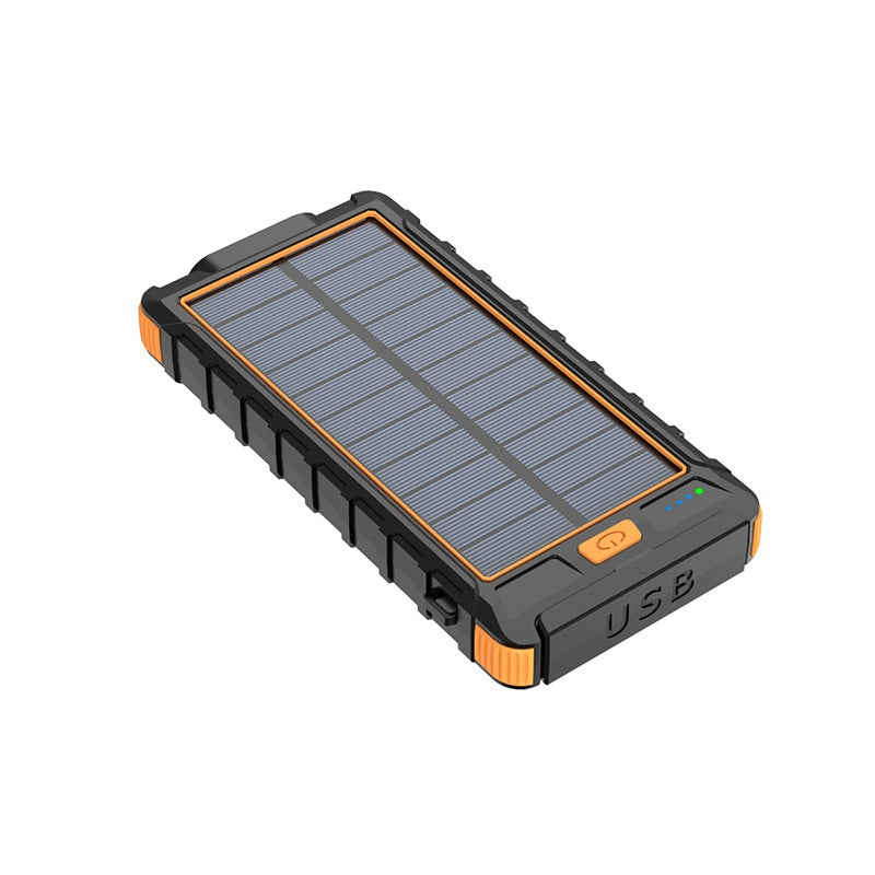 20000 m Ah Solar Power Bank with Compass – Outdoor Waterproof Portable Charger, Shockproof Dual USB, High Capacity Solar Power Bank for Camping, Hiking, Traveling