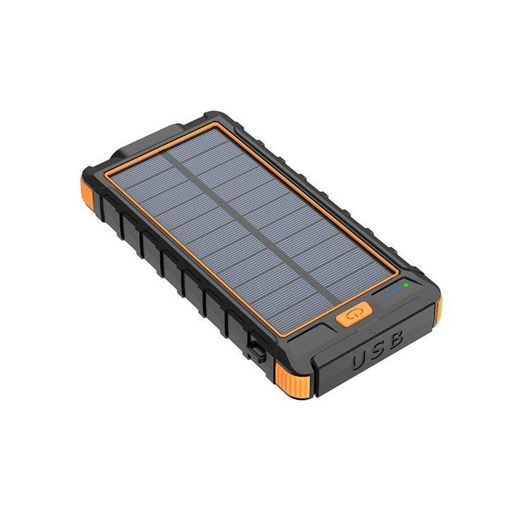 20000 m Ah Solar Power Bank with Compass – Outdoor Waterproof Portable Charger, Shockproof Dual USB, High Capacity Solar Power Bank for Camping, Hiking, Traveling