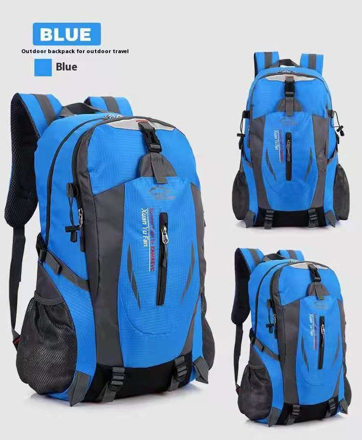 multi-functional hiking backpack for outdoor camping, large capacity travel day pack with waist support, trekking sports backpack form and women