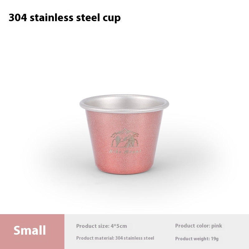 350 ML Stainless Steel Camping Mug - Portable Coffee Mug for Outdoor, Beer, Tea, Travel and Hiking