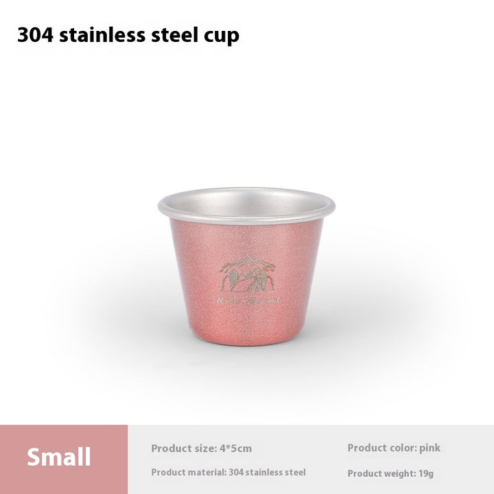 350 ML Stainless Steel Camping Mug - Portable Coffee Mug for Outdoor, Beer, Tea, Travel and Hiking