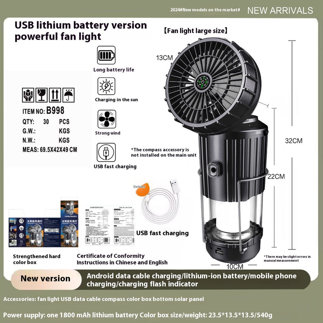 Versatile outdoor solar camping light