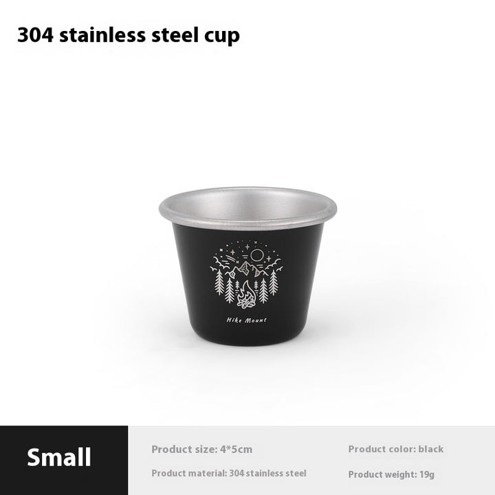 350 ML Stainless Steel Camping Mug - Portable Coffee Mug for Outdoor, Beer, Tea, Travel and Hiking