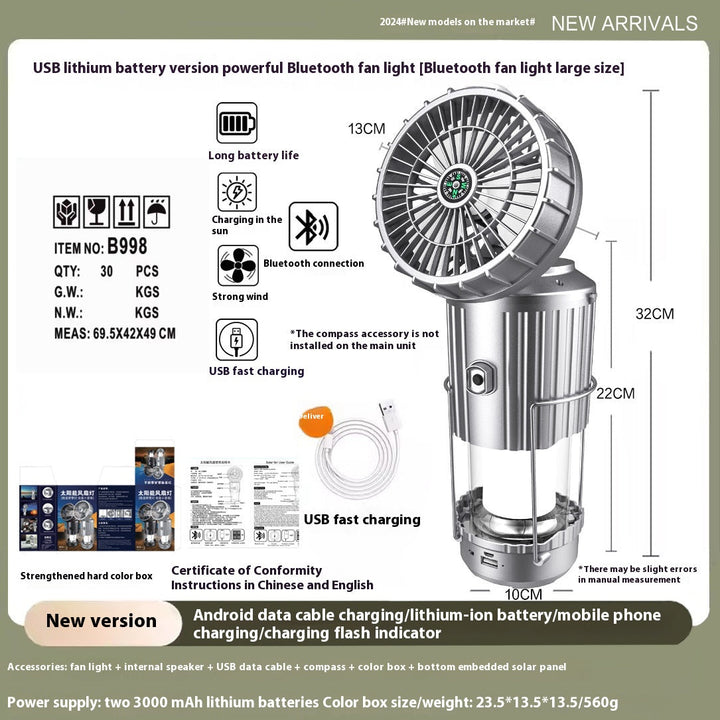 Versatile outdoor solar camping light