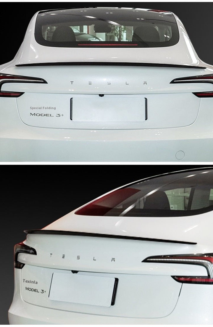 Suitable for Tesla model 3 high performance sports spoiler P version plastic spoiler ABS fixed wind wing - Modxgear