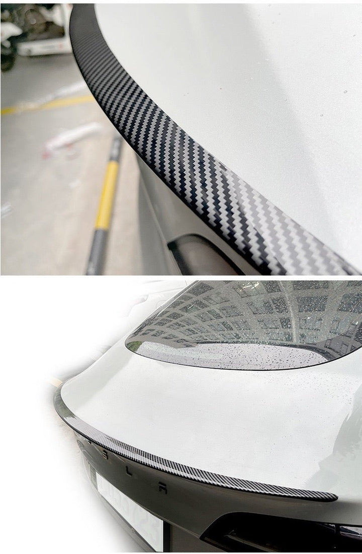 Suitable for Tesla model 3 high performance sports spoiler P version plastic spoiler ABS fixed wind wing - Modxgear