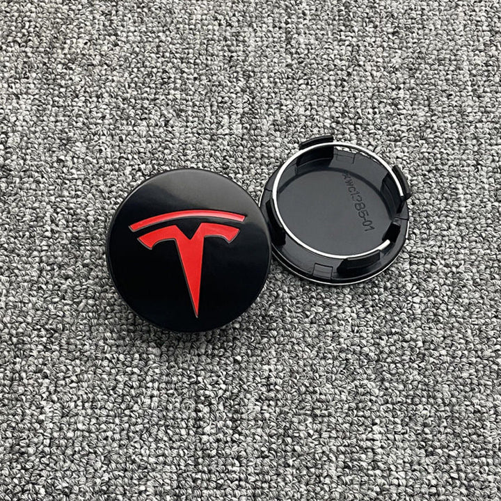 Tesla custom wheel hub center cap - personalized RIM center cover, modified tire dustcover & l UG nuts crew cap set - Modxgear