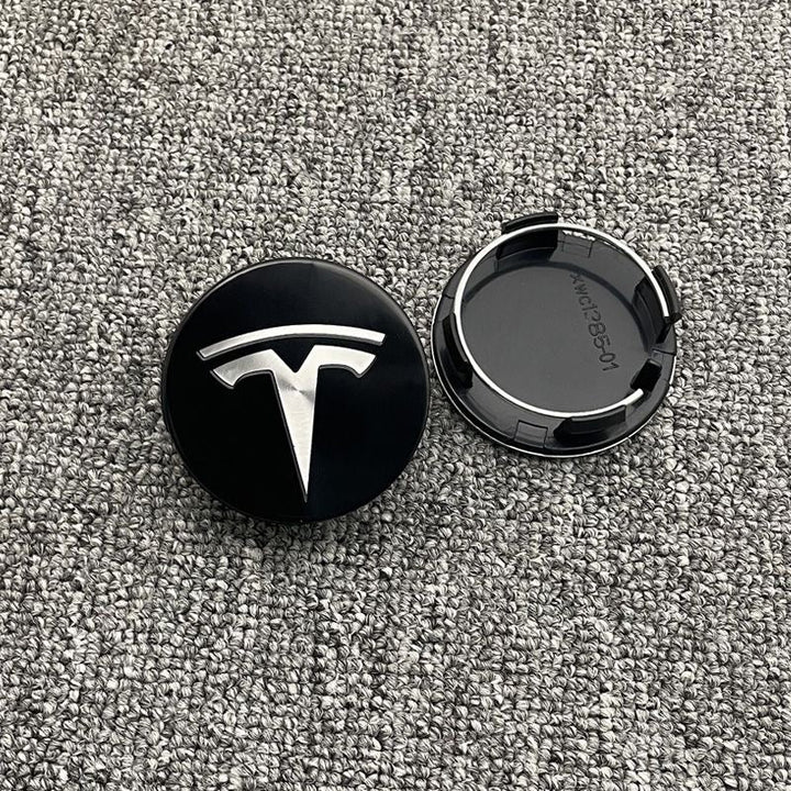 Tesla custom wheel hub center cap - personalized RIM center cover, modified tire dustcover & l UG nuts crew cap set - Modxgear