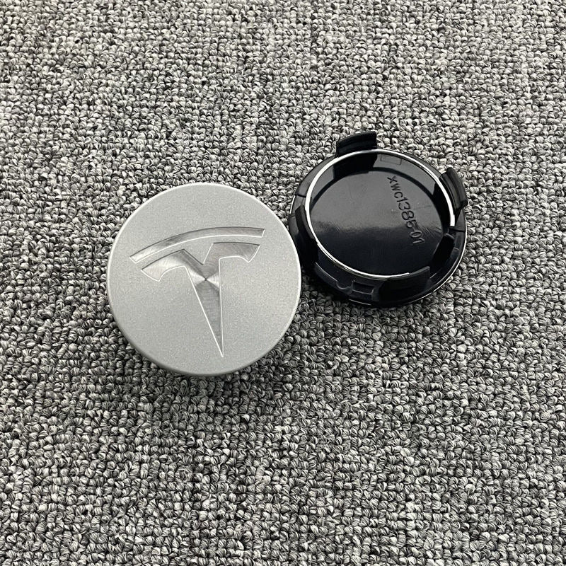 Tesla custom wheel hub center cap - personalized RIM center cover, modified tire dustcover & l UG nuts crew cap set - Modxgear