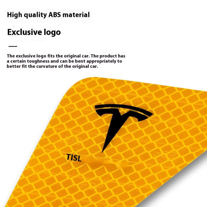 Tesla customized Model 3/Y car door reflective warning stickers, a must - have for safety - Modxgear