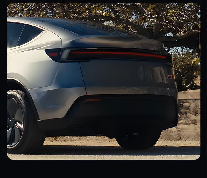 Tesla Model 3/Y rear checkered badge with time tunnel lighting effect - stylish exterior badge accessories - Modxgear