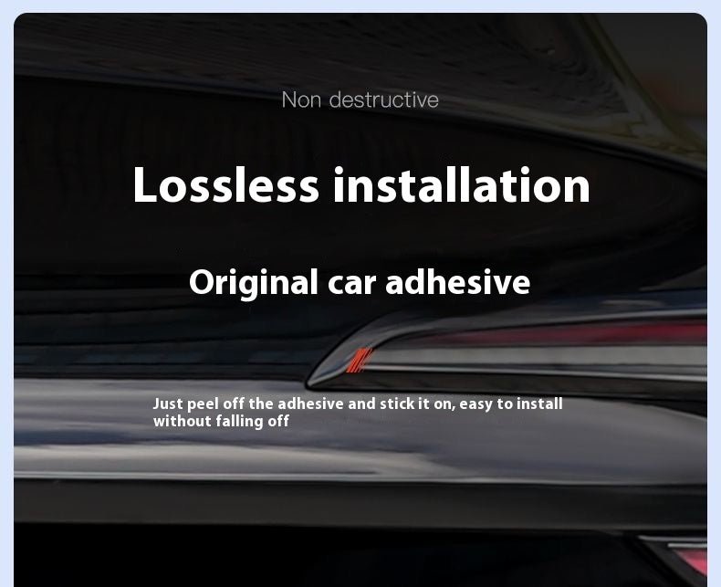 Tesla Model 3/Y rear checkered badge with time tunnel lighting effect - stylish exterior badge accessories - Modxgear