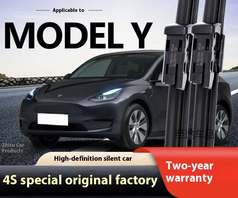 Tesla Model Y Wiper Blades - Original Special Boneless Front & Rear Wiper Blades for New & Old Models, Universal HD Silent, Durable & High - Performance - Modxgear