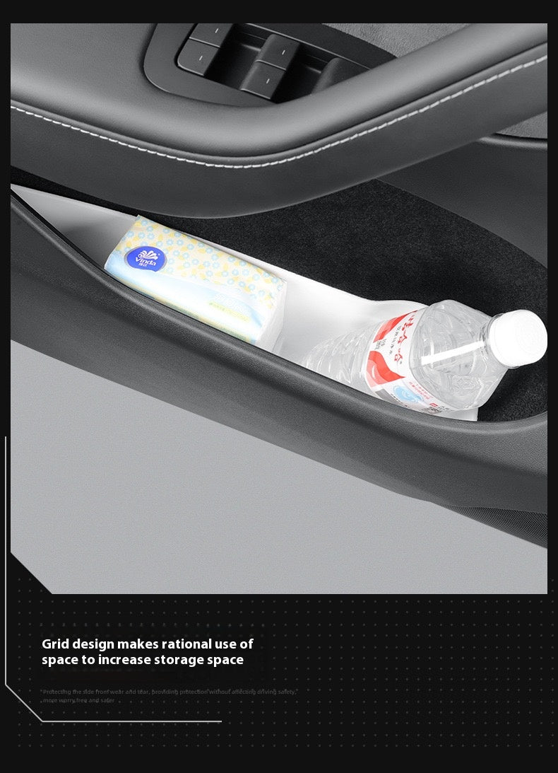 Tesla's new Model 3/Y/X/S door storage box full TPE door slot storage box accessories - Modxgear