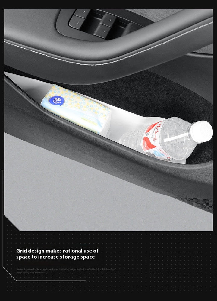 Tesla's new Model 3/Y/X/S door storage box full TPE door slot storage box accessories - Modxgear