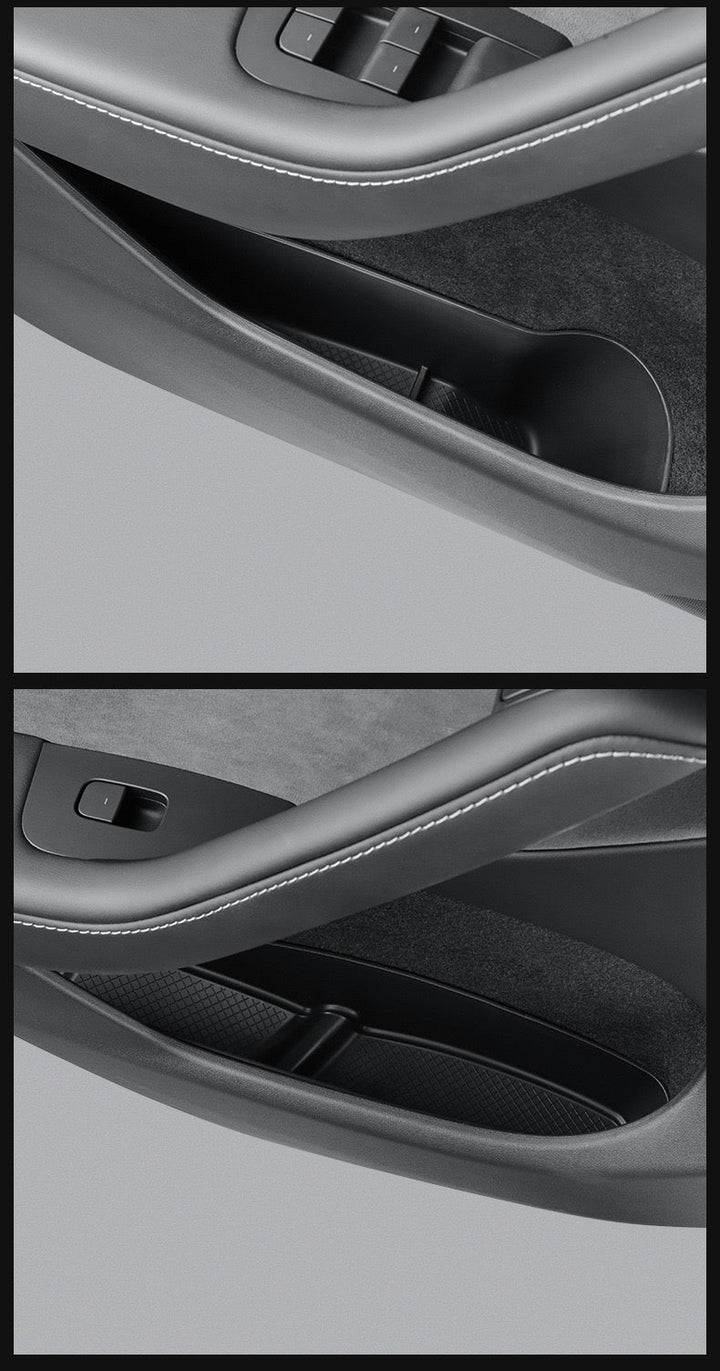 Tesla's new Model 3/Y/X/S door storage box full TPE door slot storage box accessories - Modxgear