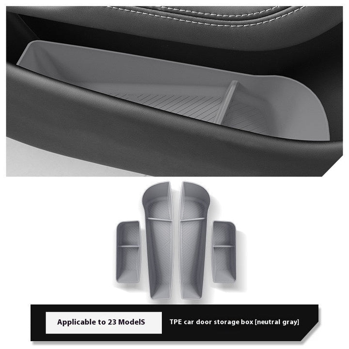 Tesla's new Model 3/Y/X/S door storage box full TPE door slot storage box accessories - Modxgear